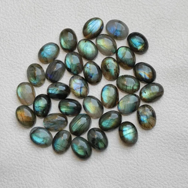 Natural Flashy Labradorite Cabochon Oval Shape Mix Size Wholesale Price V93 AU