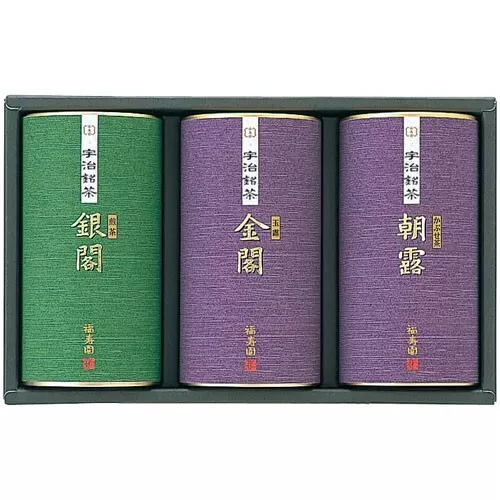 Japanese Uji tea Gift Set MG-100A Gyokuro Sencha Kabusecha 150g 140g set of 3