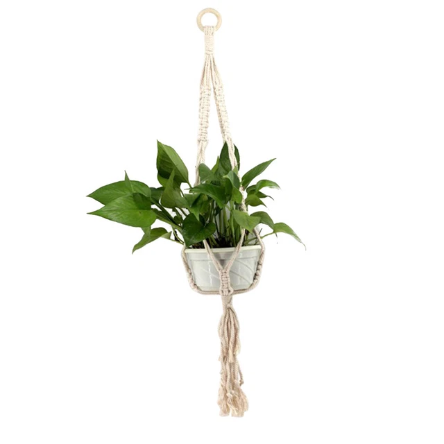 90cm Blumentopf Hängen Net Blumentopf Halter Makramee Anlage Stehen