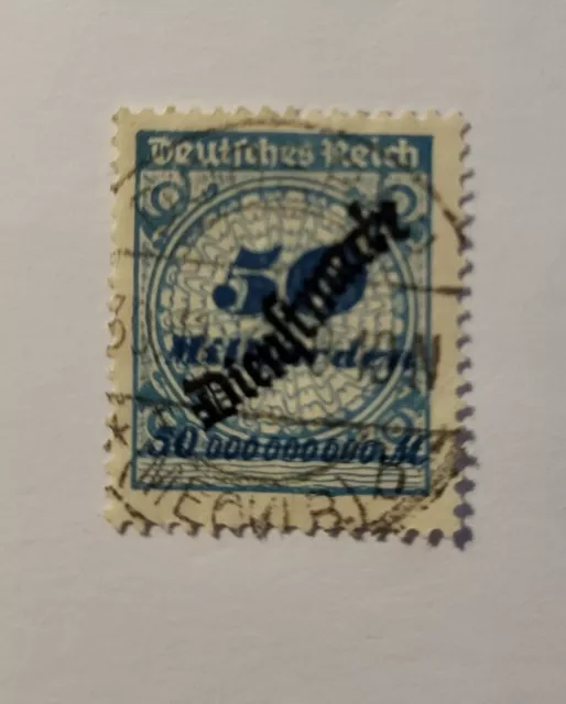 Deutsches Reich Dienstmarke 1923 Mi.Nr.88 gestempelt
