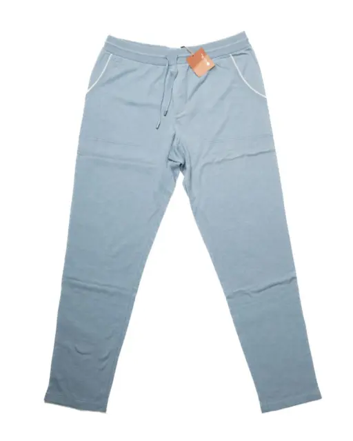 Loro Piana NWT $2,095 Light Blue Cashmere Cotton Drawstring Sweat Pants XL