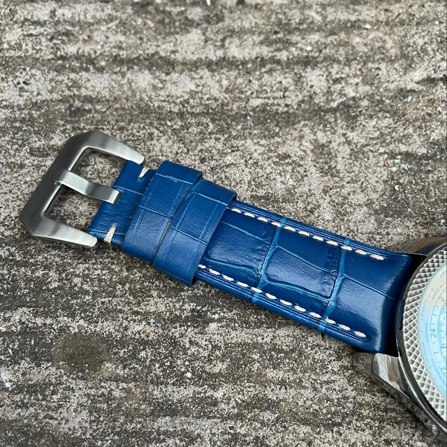 Bracelet De Montre Zenith BWC En Cuir - Largeur 2cm - État Comme Neuf - Taille 22