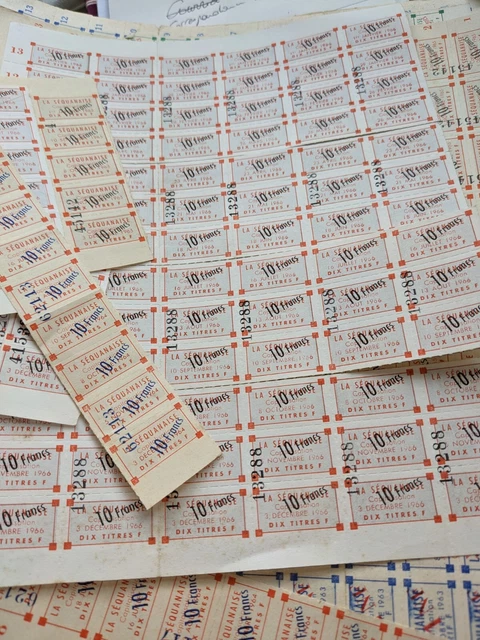 plusieurs planches LA SEQUANAISE CAPITALISATION    VINTAGE