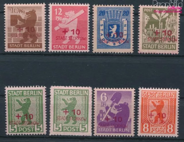 Briefmarken Storkow (Mark) 1946 Mi 1-8 postfrisch (10348247