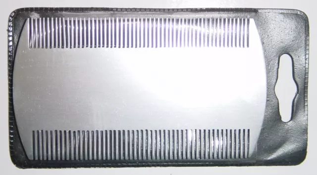 Nit Comb Metal Large 4" Double Sided Head Lice Metal Hair Nit Comb Headlice Nits 9