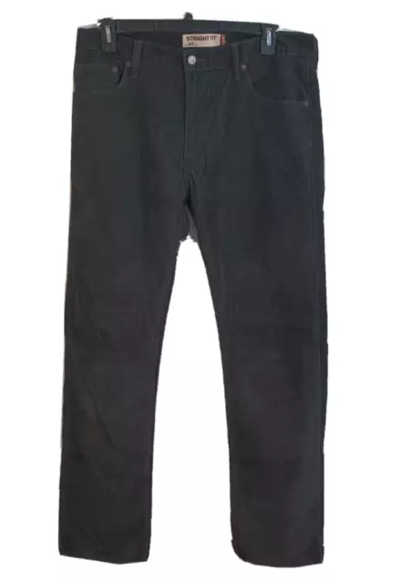 Levis 505 White Tab Corduroy Jeans - Straight Fit Dark Brown Men’s Size 37 x 34