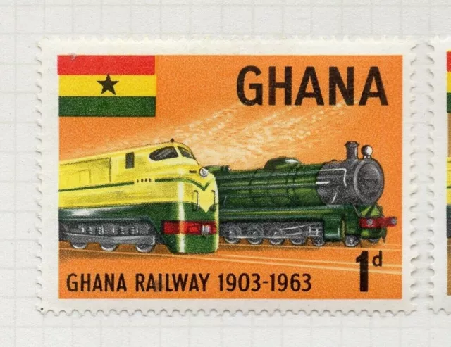 Ghana 1963 Early Issue Fine Mint Hinged 1d. NW-167943