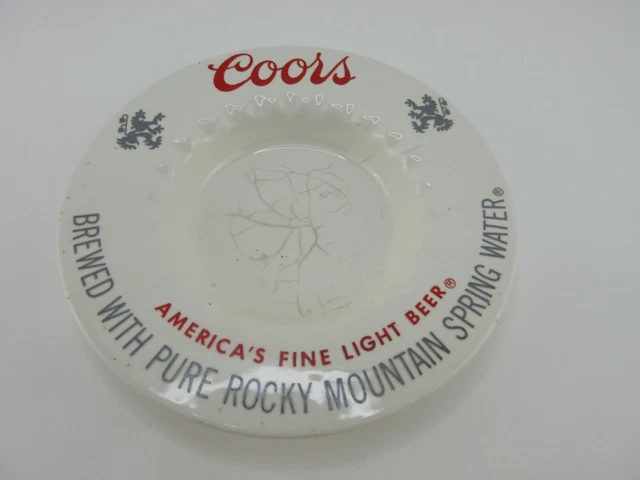 Coors Ceramic Ashtray - Barware - Advertising