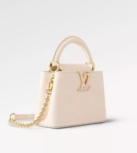 Louis Vuitton - Capucines Mini Bag - Pink - White Quartz - GHW