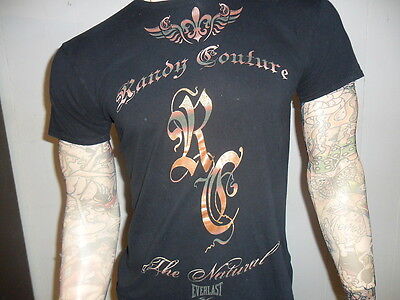 Randy Il Naturale Couture T Shirt Everlast Mma Fighter Legend Adulto Nero S/M