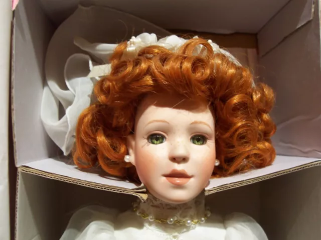 Paradise Galleries Theresa Bride Doll 14" Porcelain Doll Treasury Collection BOX 4