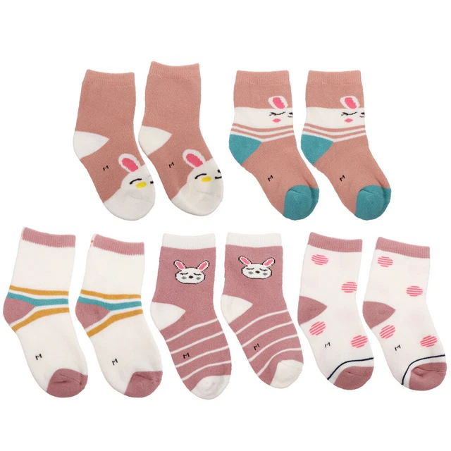 5 Pairs Kids Crew Socks Children's Socks Socks Toddlers Cotton Socks