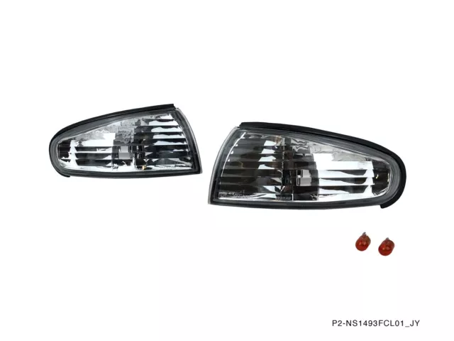 P2M Phase2 Clear Front Side Corner Lights Lamps Set Silvia 240SX S14 Zenki 95-96
