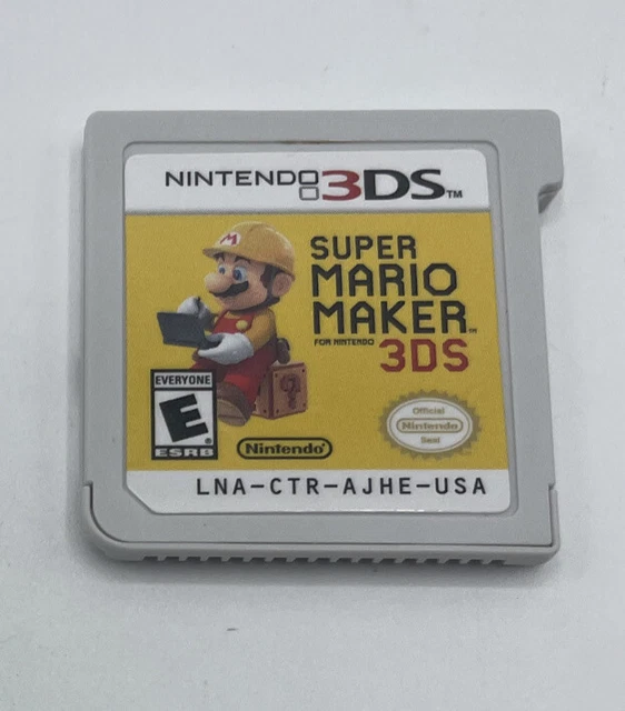 SUPER MARIO MAKER 3DS (Nintendo 3DS) GAME ONLY Authentic TESTED Works