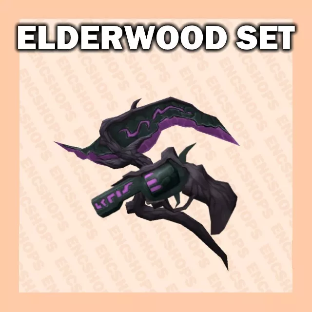 ELDERWOOD SET💜🎩FAST DELIVERY!!!💜🎩MM2 ROBLOX💜🎩GODLY ANCIENT 2 ITEMS