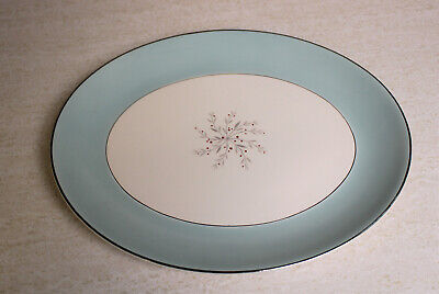 Homer Laughlin® Rhythm™ Aqua Turquoise Dinnerware: 13½" Serving Platter