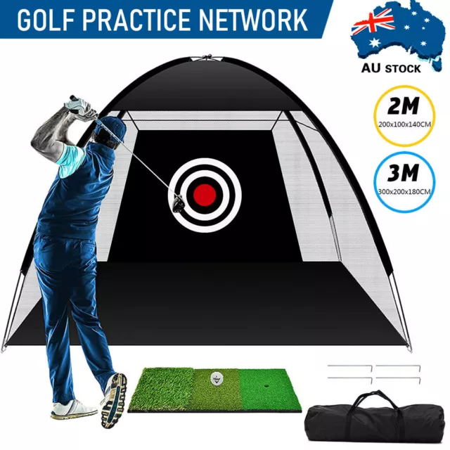 Golf Practice Net Hitting Nets Driving Netting Chipping Cage Training Aid 2-3M
