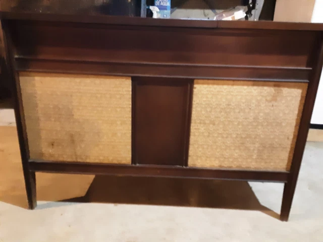 GE Console Phonograph Record Player