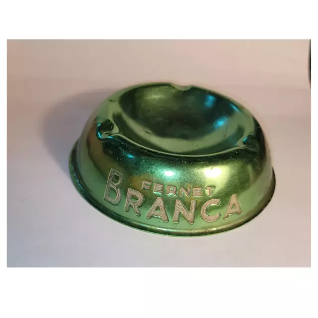 Old Vintage metal ashtray FERNET BRANCA advertising Argentinean ARGENTINA FERNET