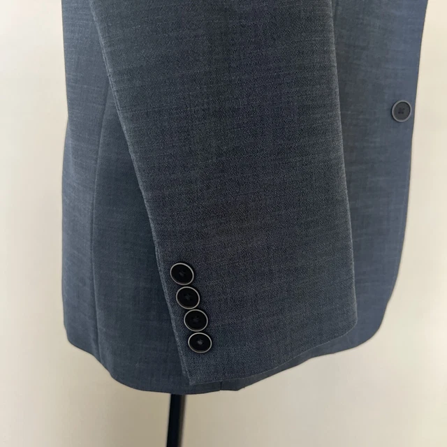 Giacca abito normale blu Calvin Klein 3 pezzi S18 e pantaloni e camicia S16 5