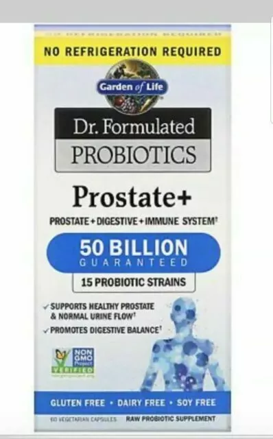 Garden of Life Dr Formulated Probiotics Prostate 60 Capsules Prostate+ Probiotic