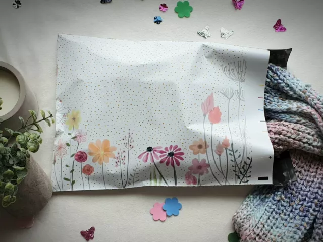 100 Designer Poly Mailers Plastic Envelopes Shipping Bags Custom 10x13