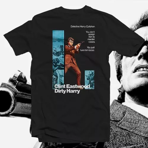 Dirty Harry Movie Poster Unisex T-Shirt 2XL Eastwood San Francisco Action Film
