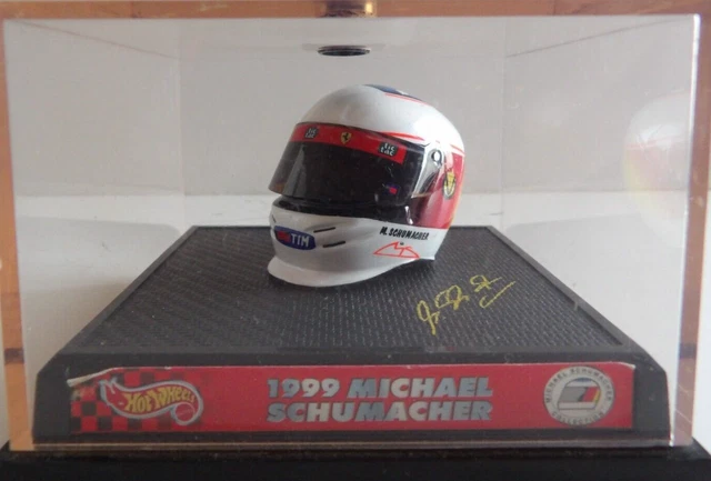 Casque Michael Schumacher Ferrari 1999 - Hotwheels 1/8 - F1 - En Boîte