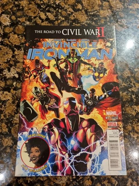 Invincible Iron Man #11 Comic 2Nd Print (Nm) Riri Williams Cover Appearance