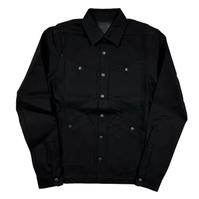 RICK OWENS DRKSHDW Mens Giacca In Denim Shirt Jacket Black Size M NEW RRP 635