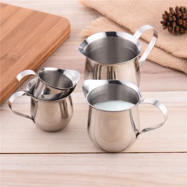 Milk Frothing Pitcher Stainless Steel Espresso Steaming Pitcher for Milk Coffee