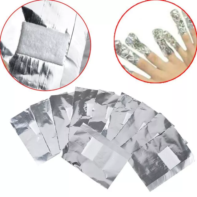 200 piezas removedor de esmalte de uñas envoltura lámina herramienta de manicura