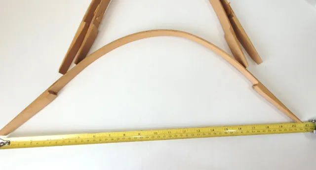 3 asas de cesta con muescas 25 largas x 3/4 de ancho y 1 ancho cestería de roble artesanías 5