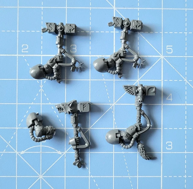 Figurine Warhammer 40k - Space Wolves Wolf Guard 1, Métal, 1995, RT