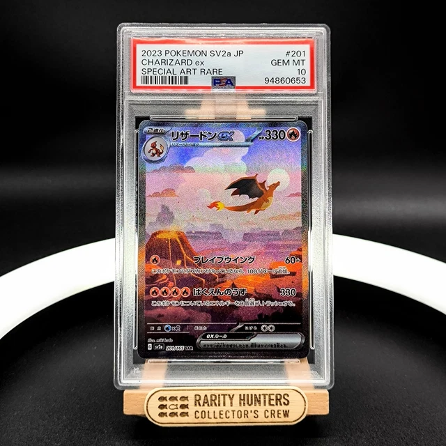 CARTA POKEMON PSA 10 Charizard Ex 201 GEM MINT 151 Special Art Rare 2023 Japan EUR 219,99