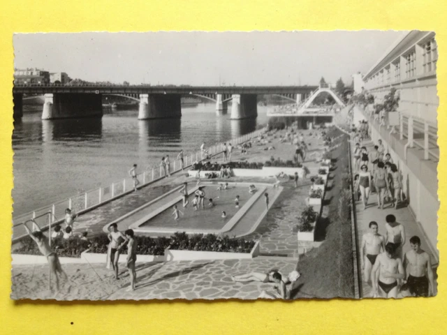 cpa 92 ASNIÈRES sur SEINE La PISCINE du PONT de CHEMIN de FER LEVALLOIS-ASNIERES