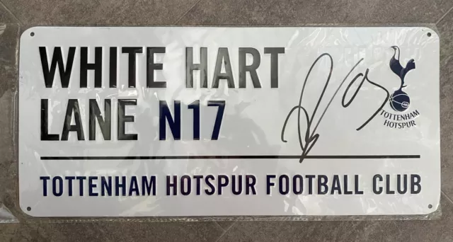 Richarlison - Tottenham Hotspur - hand-signed metal street sign