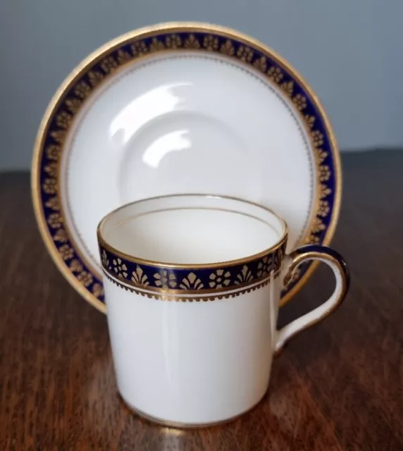 George Jones & Sons Crescent China Porcelain Gilt Cup & Saucer for Harrods Ltd