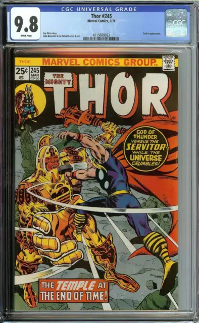 Thor #245 Cgc 9.8 White Pages // 1St App He Who Remains Marvel 1976
