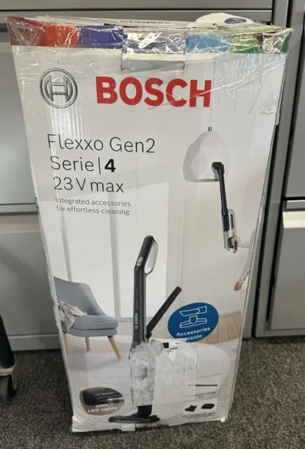 Bosch Flexxo Cordless Vacuum Cleaner in Grey, BBH3230GB