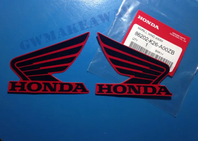 Honda wing Logo Vinyl Decal Truck Window Sticker Motorcycle 85MM OEM TYPEF