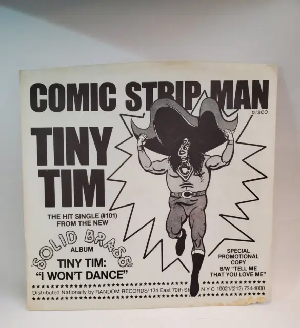 Tiny Tim COMIC STRIP MAN / TELL ME THAT YOU LOVE ME (PROMO45/PS) #103 PLAYS VG++