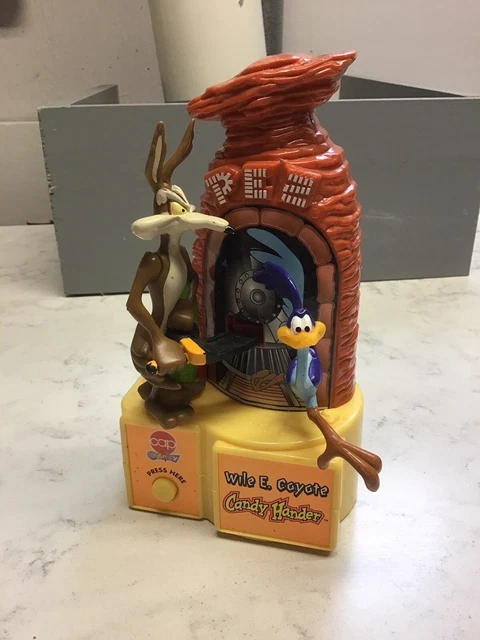 ROAD RUNNER WILE E. Coyote Pez Dispenser Vintage 1998 Looney Tunes $24.