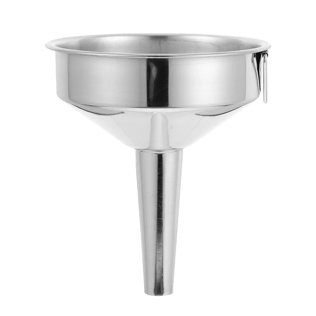 Plataforma colador de aceite embudo salsa de soja de acero inoxidable