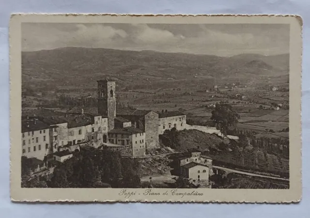 POPPI  ( AREZZO ) Piano di Campaldino  + Panorama,   no vg anni 30 f.p.