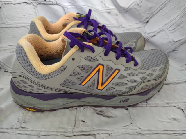 New Balance Leadville 1210 Gray Mesh Lace Up Trail Running Shoes Women's 8.5