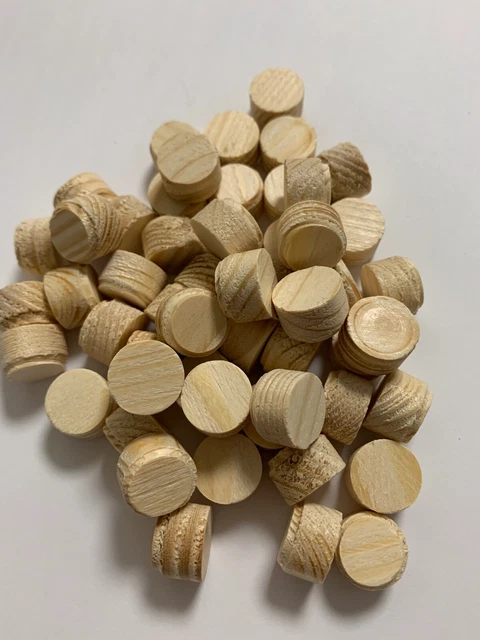 Querholzplättchen Konusplättchen Holzplättchen Fichte 15 mm ø , 50 Stck ( 15mm )