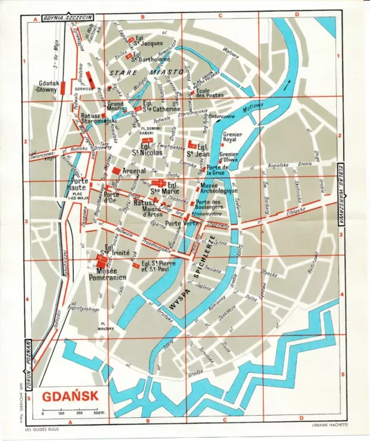 PL Gdańsk + Malbork Château 1967 pt. plan ville + guide (22 p.) Mus. Poméranien