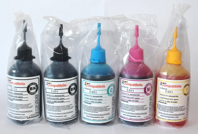 Inchiostro Compatibile Nero Per Ricarica Cartucce Stampanti Brother