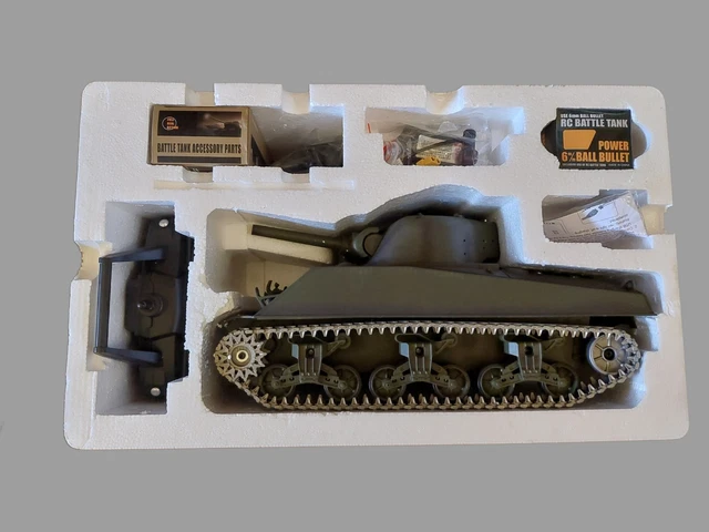 Char Henglong Panzer III H 1:16 – Radiocommandé, Avec Fumée, Son Et Canon Airsoft (pour Pièces Ou Projet)